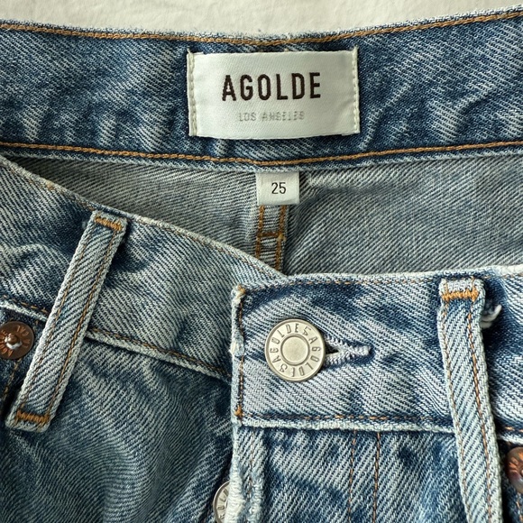 AGOLDE High Rise Riley Cropped Jeans - Picture 3 of 8